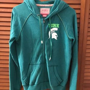 Victoria’s Secret Pink MSU collegiate hoodie